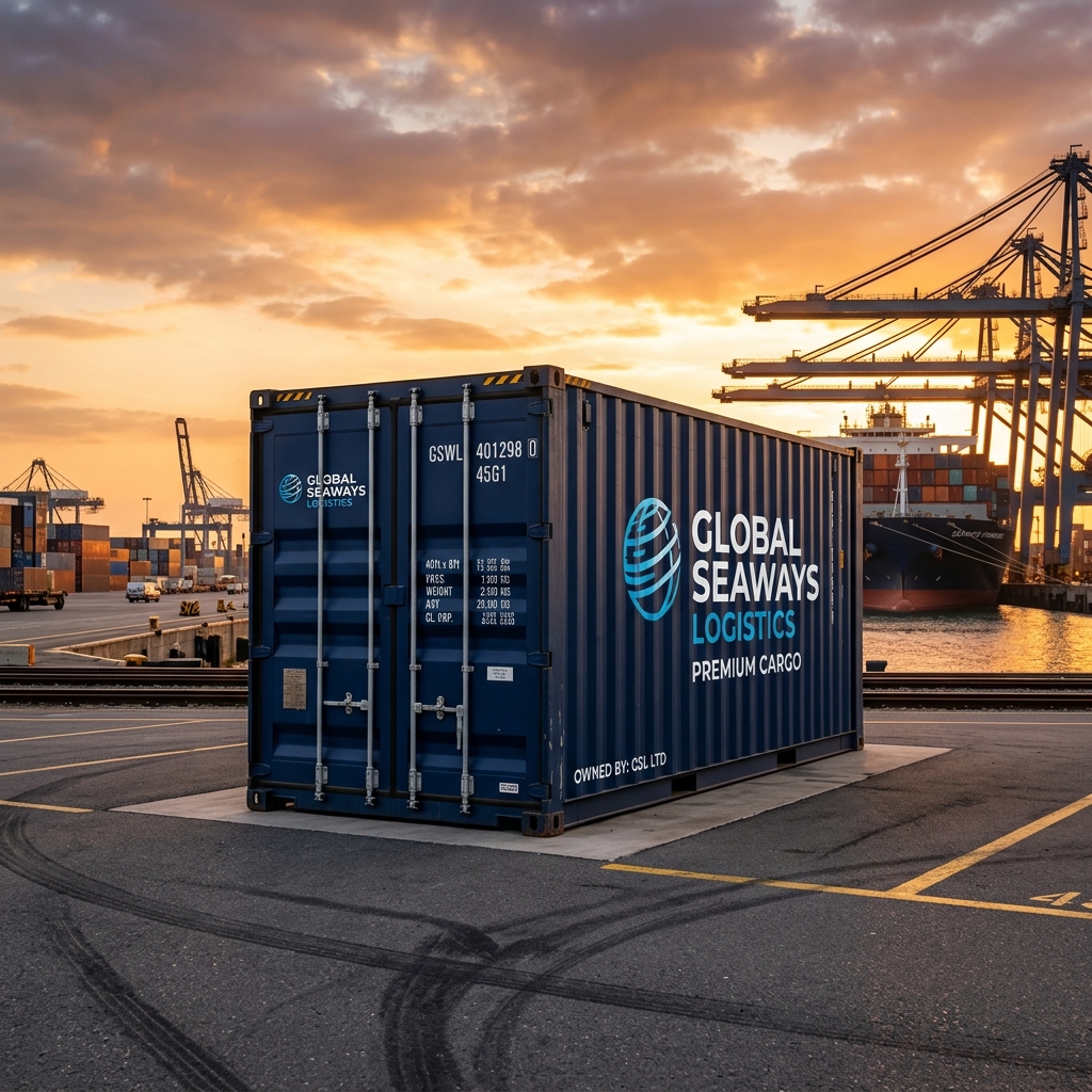 Mediterráneo Container Services Premium Blue Container